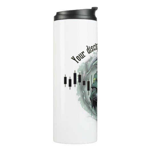 Fantasy trade design | Grim Reaper | motivation Thermosbecher (Nach links gedreht)