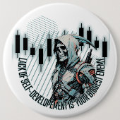 Fantasy Trade Design | Motivation | Großer Feind Button (Vorderseite)