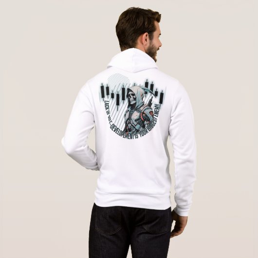 Fantasy Trade Design | Motivation | Großer Feind Hoodie (Schwarz voll)