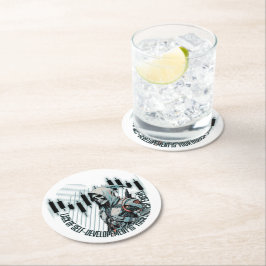 Fantasy Trade Design | Motivation | Großer Feind Runder Pappuntersetzer