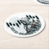 Fantasy Trade Design | Motivation | Großer Feind Runder Pappuntersetzer (Angewinkelt)