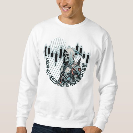 Fantasy Trade Design | Motivation | Großer Feind Sweatshirt (Vorderseite)