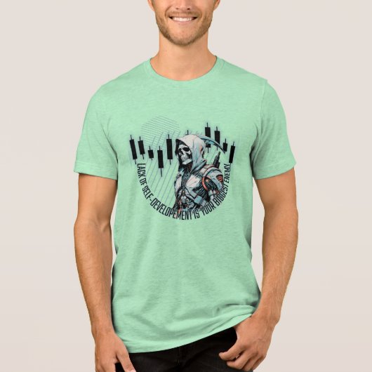 Fantasy Trade Design | Motivation | Großer Feind Tri-Blend Shirt (Vorderseite)