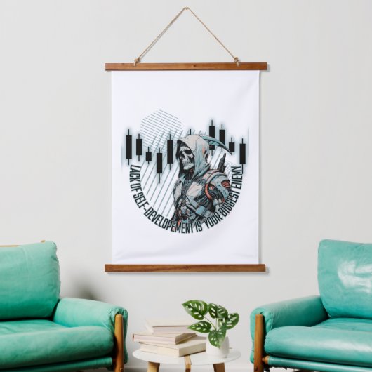 Fantasy Trade Design | Motivation | Großer Feind Wandteppich Mit Holzrahmen (Wohnzimmer)