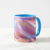 Fantasy-Traumstrand mit schöner rosa Seestern Tasse (VorderseiteRechts)