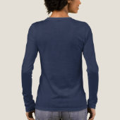 Fantasy-Traumstrand mit schöner rosa Seestern Tri-Blend Shirt (Rückseite)
