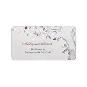 Fantasy Tree Address Label Adressaufkleber (Vorne)
