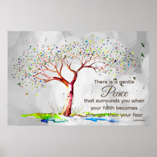 *~* Fantasy Tree AP81 Ethereal Bokeh Zitat Poster