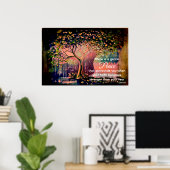 *~* Fantasy Tree AP81 Ethereal Peace Quote Poster (Heimbüro)