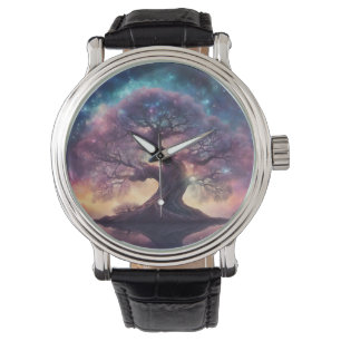 Fantasy Tree Art Armbanduhr