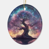 Fantasy Tree Art Keramik Ornament (Links)
