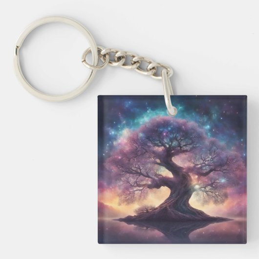 Fantasy Tree Art Schlüsselanhänger (Vorderseite)