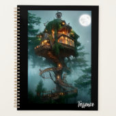 Fantasy Tree House Digitales Kunstwerk Planer (Vorderseite)