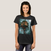 Fantasy Tree House Digitales Kunstwerk T-Shirt (Vorne ganz)