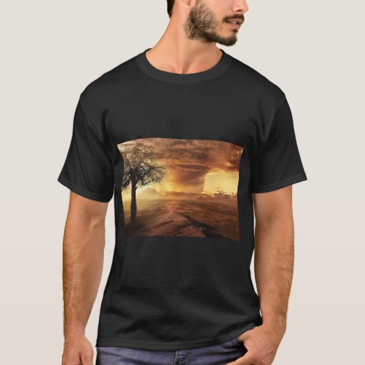 Fantasy Tree Landschaft T-Shirt (Vorderseite)