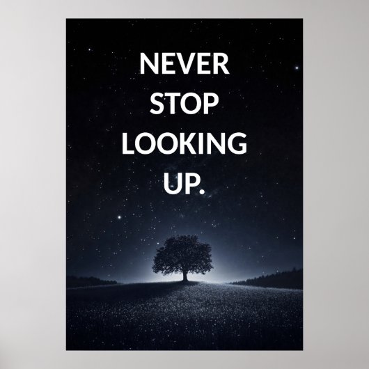 Fantasy Tree Motivierend Positives Poster (Vorne)