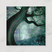 Fantasy Tree Quadratische Visitenkarte (Vorderseite)