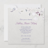 Fantasy Tree Wedding Brautparty Einladung (Rückseite)