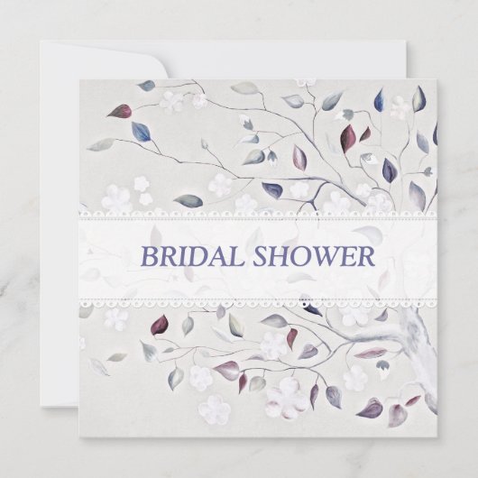 Fantasy Tree Wedding Brautparty Einladung (Vorderseite)