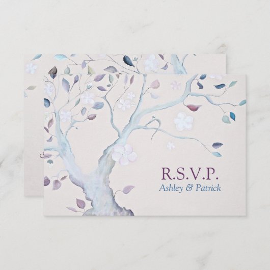 Fantasy Tree Wedding RSVP (Vorne/Hinten)