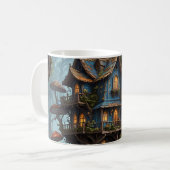 Fantasy Treehouse Set der Kaffee-Tasse. Kaffeetasse (Vorderseite Links)