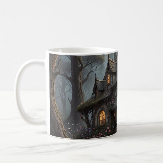 Fantasy Treehouse Set der Kaffee-Tasse Kaffeetasse (Links)