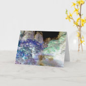 Fantasy Trees Abstrakte Landschaft Karte (Gelbe Blume)