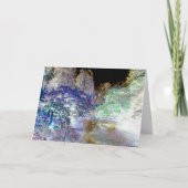 Fantasy Trees Abstrakte Landschaft Karte (Vorderseite)