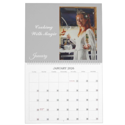 Fantasy trifft Realität große 12 Monate Kalender (Jan 2026)