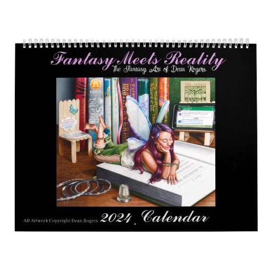 Fantasy trifft Realität große 12 Monate Kalender (Titelbild)