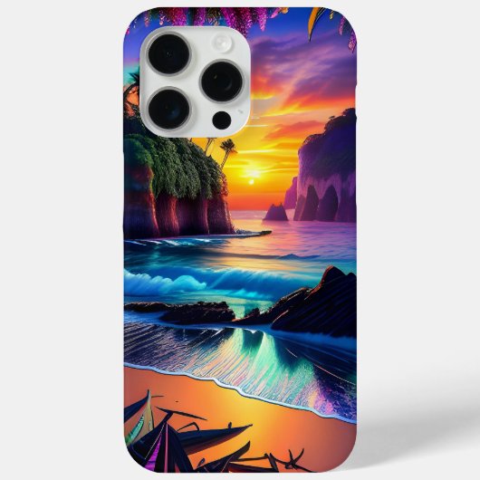 Fantasy Tropical Beach 3 Case-Mate iPhone Hülle (Rückseite)