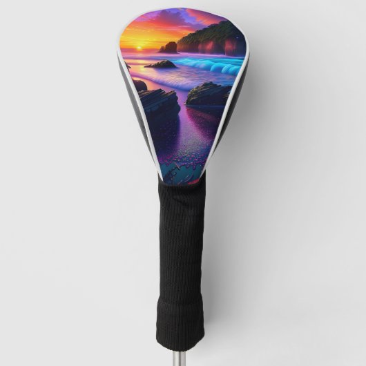 Fantasy Tropical Beach One Golf Headcover (Vorderseite)