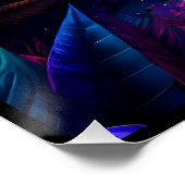 Fantasy Tropical Beach One Poster (Ecke)