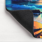Fantasy Tropical Beach Three Mousepad (Ecke)