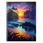 Fantasy Tropical Beach Three Notizblock (Vorderseite)