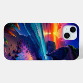 Fantasy Tropical Beach Vier Case-Mate iPhone Hülle (Rückseite (Horizontal))