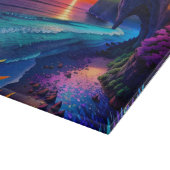 Fantasy Tropical Beach Vier Schneidebrett (Ecke)