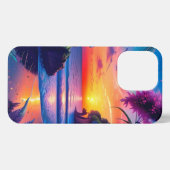 Fantasy Tropical Beach Zwei iPhone Hülle (Rückseite (Horizontal))