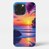 Fantasy Tropical Beach Zwei iPhone Hülle (Rückseite)