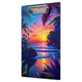 Fantasy Tropical Beach Zwei Klemmbrett (Links)