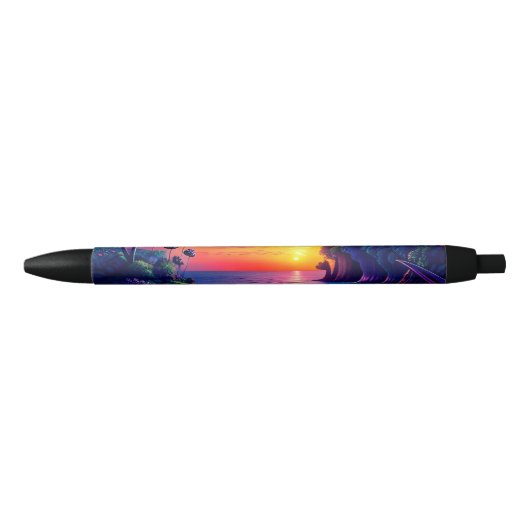 Fantasy Tropical Beach Zwei Kugelschreiber (Vorderseite)