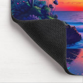 Fantasy Tropical Beach Zwei Mousepad (Ecke)