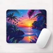 Fantasy Tropical Beach Zwei Mousepad (Mit Mouse)