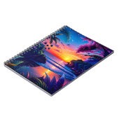 Fantasy Tropical Beach Zwei Notizblock (Linke Seite)