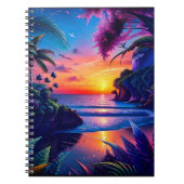 Fantasy Tropical Beach Zwei Notizblock (Vorderseite)