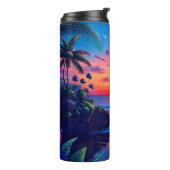 Fantasy Tropical Beach Zwei Thermosbecher (Nach links gedreht)