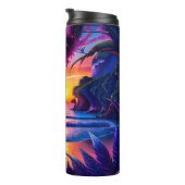 Fantasy Tropical Beach Zwei Thermosbecher (Nach rechts gedreht)