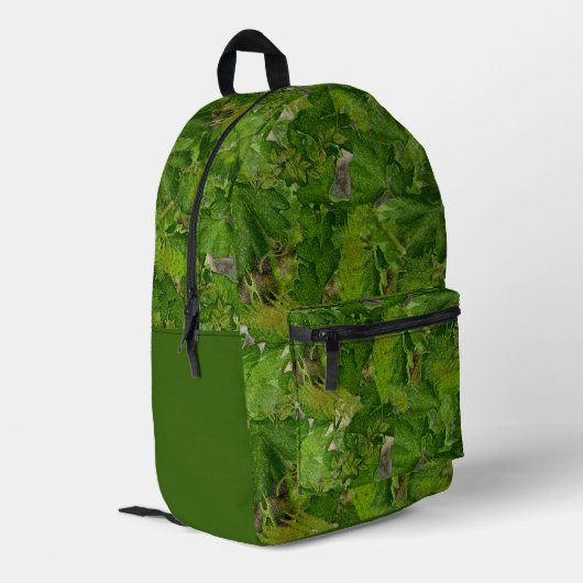 Fantasy Tropical Forest Bedruckter Rucksack (Rückseitige Ecke links)