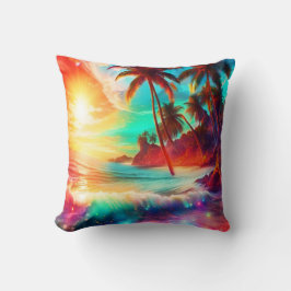 Fantasy Tropical Island Kissen