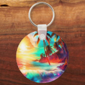 Fantasy Tropical Island Schlüsselanhänger (Rückseite)